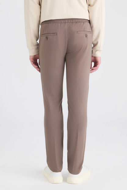 Ds Damat Slim Fit Vizon Düz Örgü Jogger Pantolon
