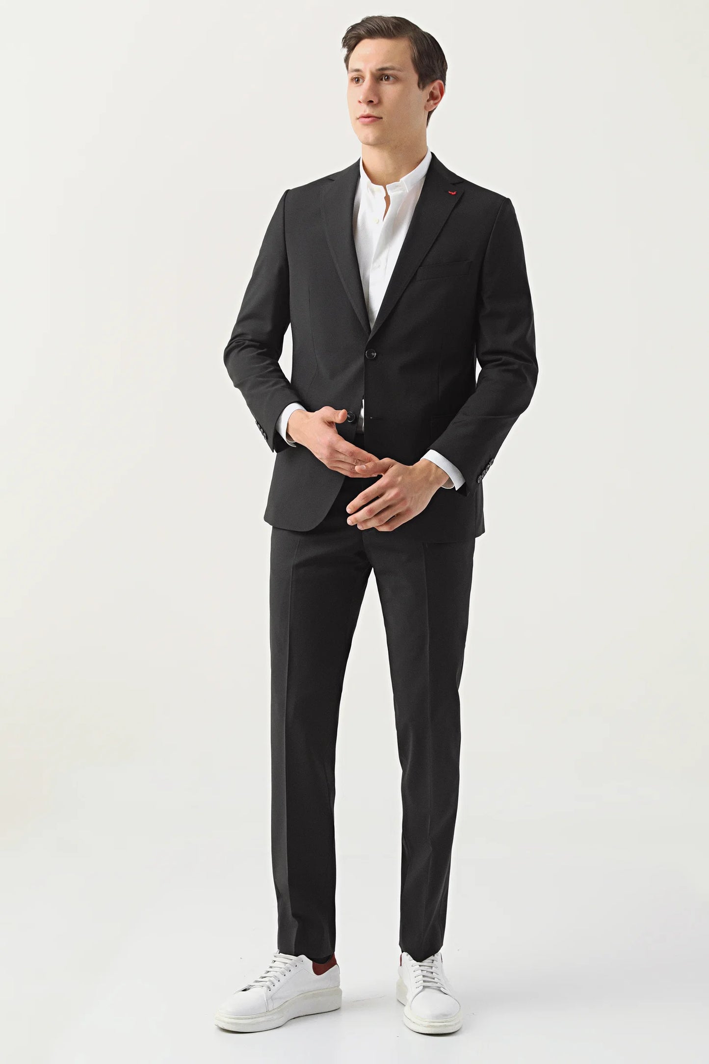 Ds Damat Comfort Fit Siyah Düz Takim Elbise
