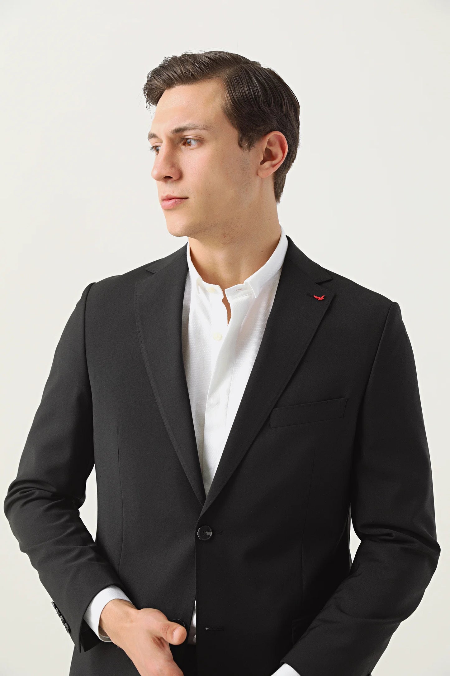 Ds Damat Comfort Fit Siyah Düz Takim Elbise