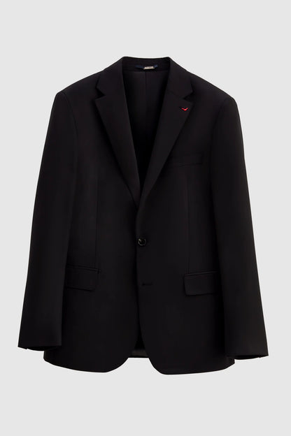 Ds Damat Slim Fit Siyah Düz Travel Takim Elbise