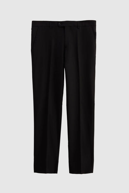 Ds Damat Slim Fit Siyah Düz Travel Takim Elbise