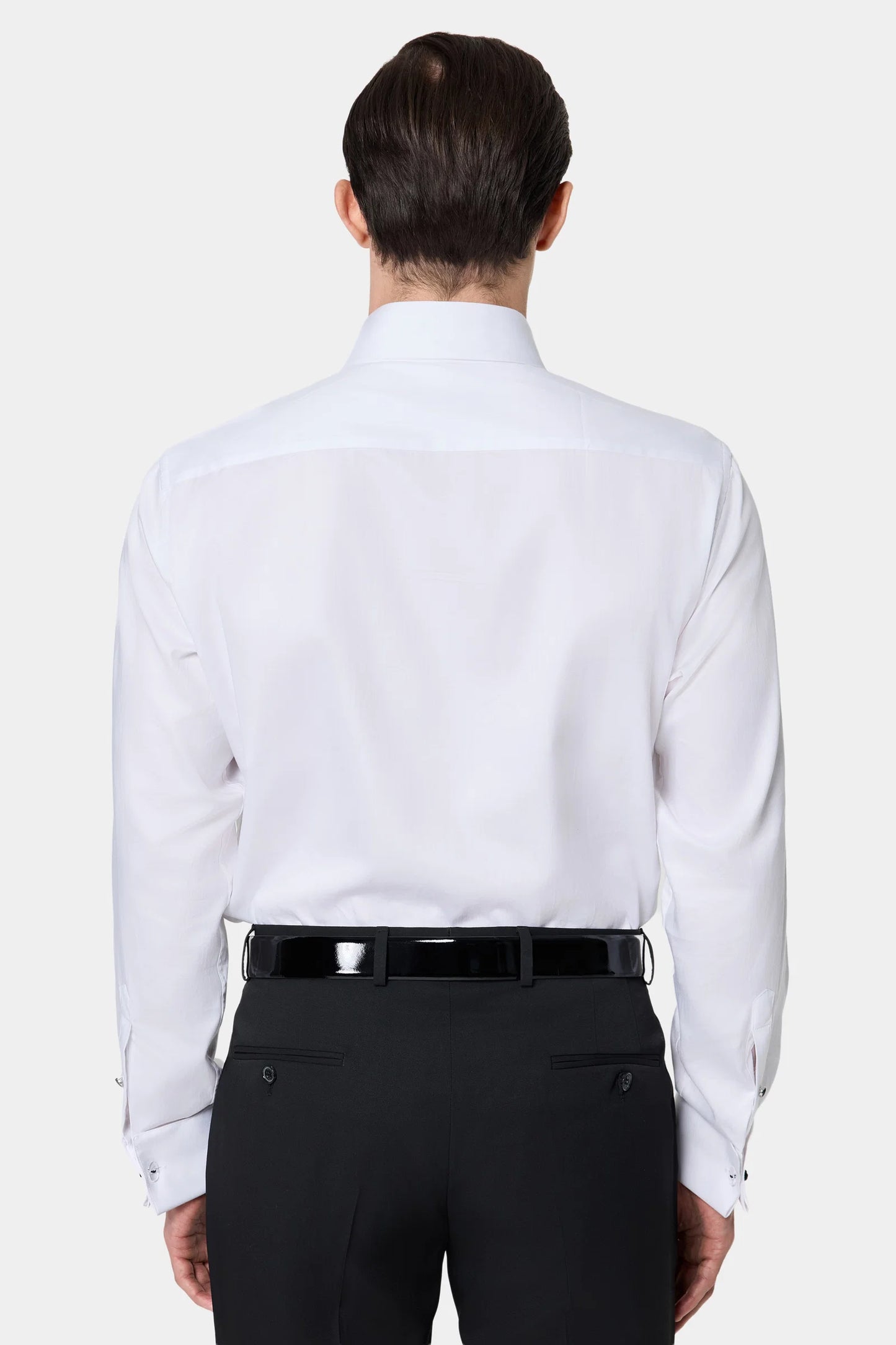 Ds Damat Slim Fit Beyaz Düz Smokin Gömlek