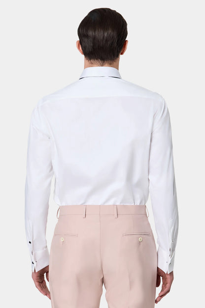 Twn Slim Fit Beyaz Düz Smokin Gömlek