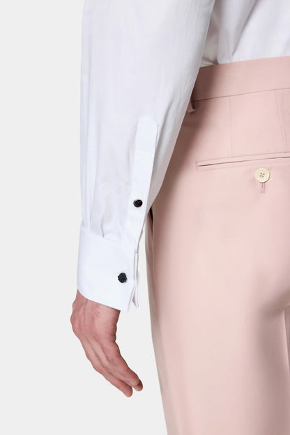 Twn Slim Fit Beyaz Düz Smokin Gömlek