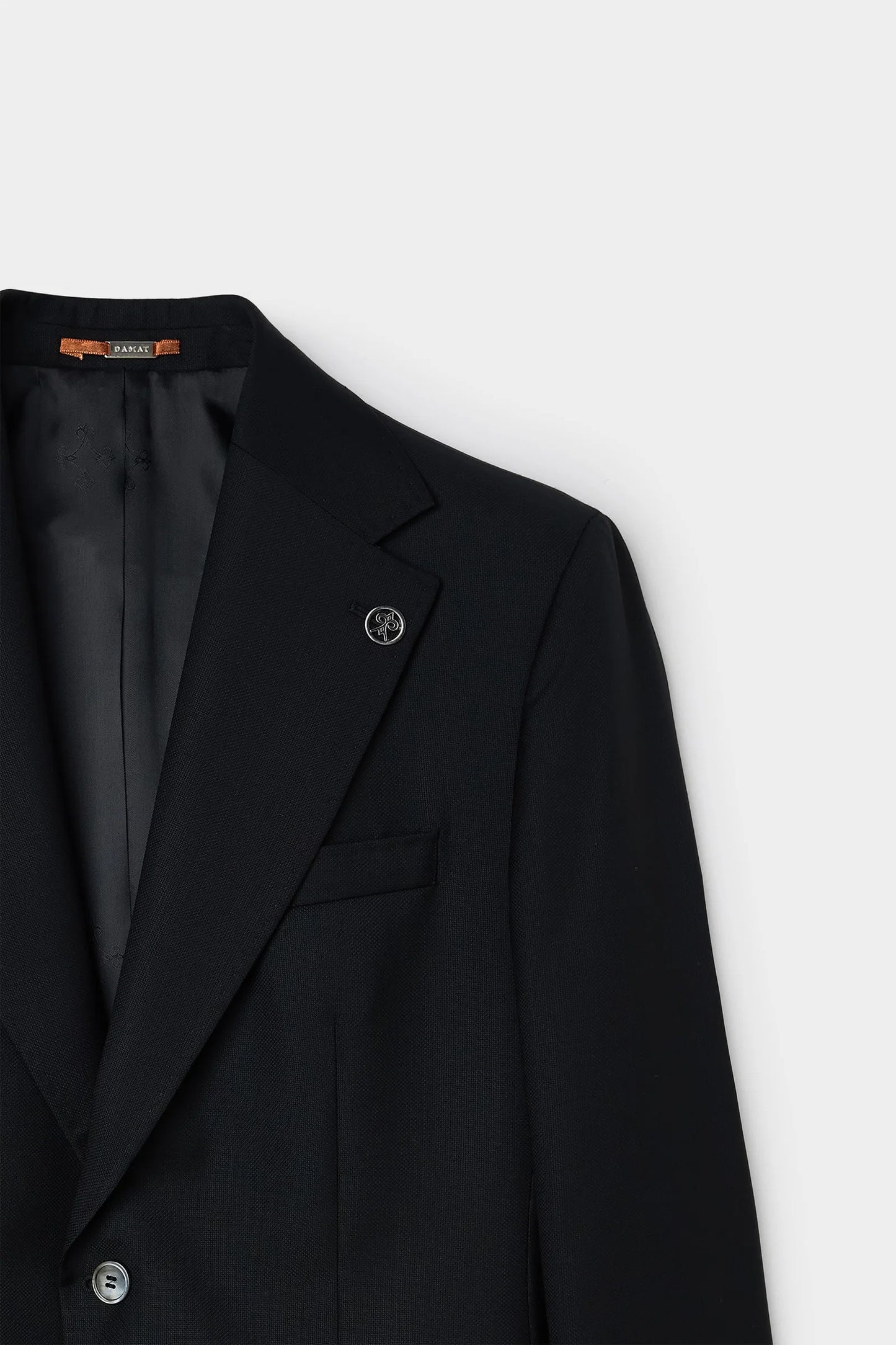 Damat Regular Fit Siyah Armürlü Takim Elbise