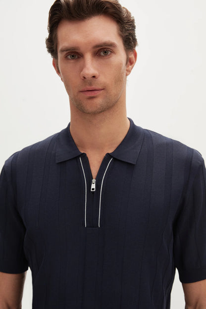 Damat Regular Fit Lacivert Triko