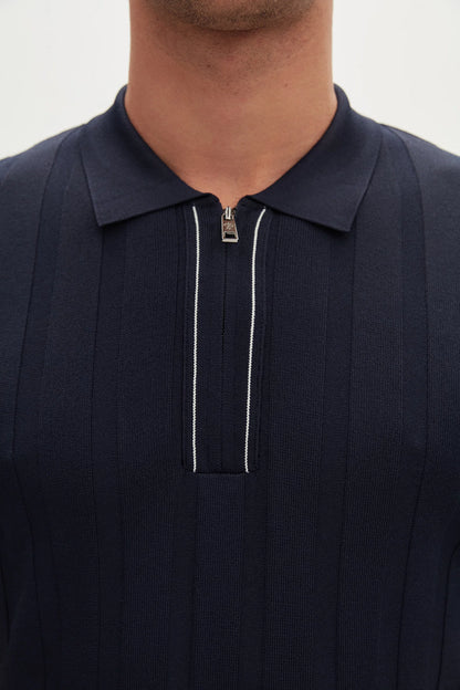Damat Regular Fit Lacivert Triko