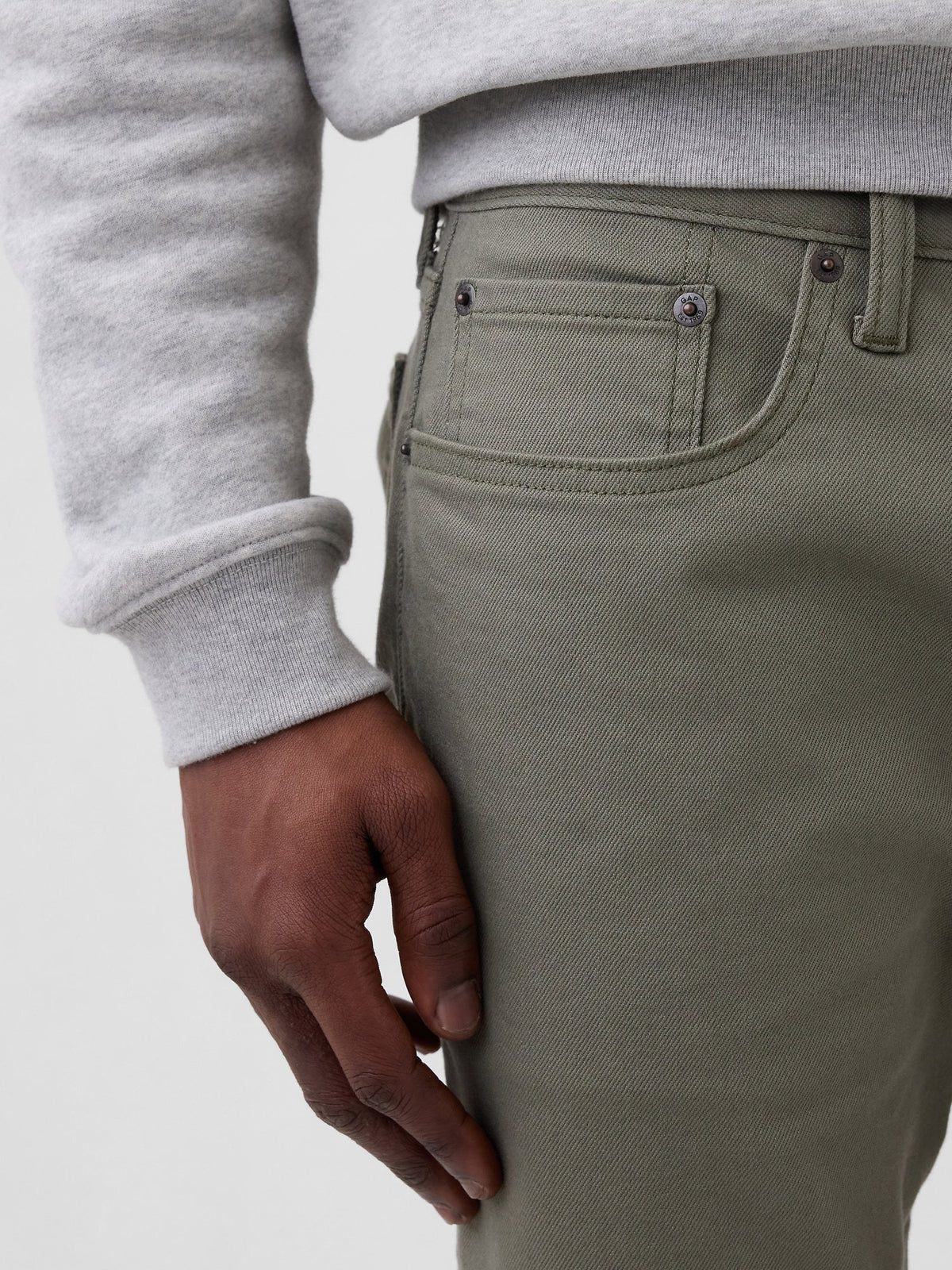 Haki Slim Soft Wear Jean Pantolon