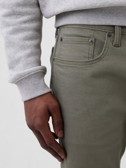 Haki Slim Soft Wear Jean Pantolon
