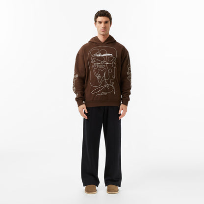The Hundreds Live In Chaos Erkek Kahverengi Sweatshirt