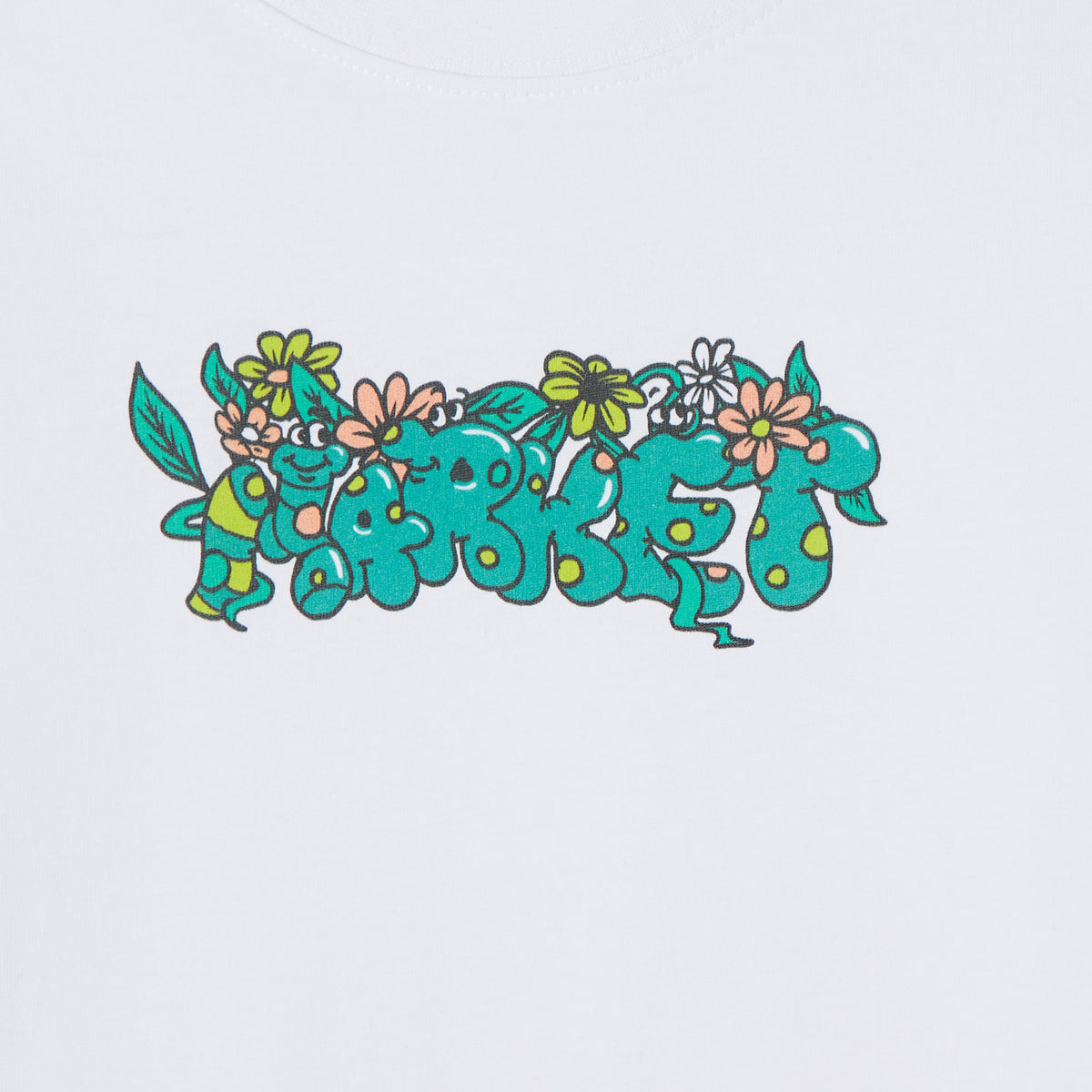 Market In The Garden Çocuk Beyaz T-shirt