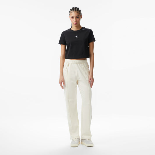 Calvin Klein Stretch Terry Track Kadın Beyaz Eşofman Altı