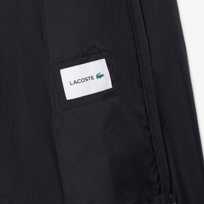 Lacoste Erkek Kapüşonlu Siyah Yağmurluk