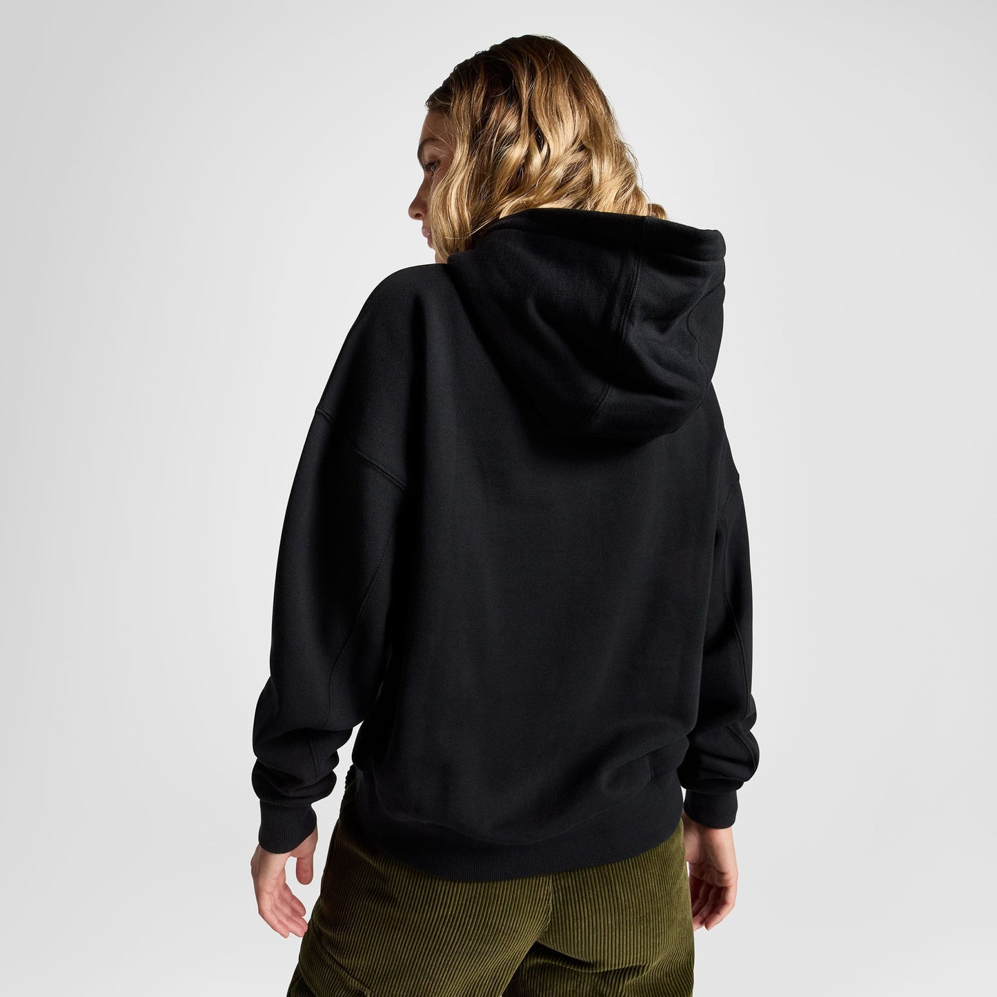 Converse Classic Kadın Oversized Fit Siyah Hoodie