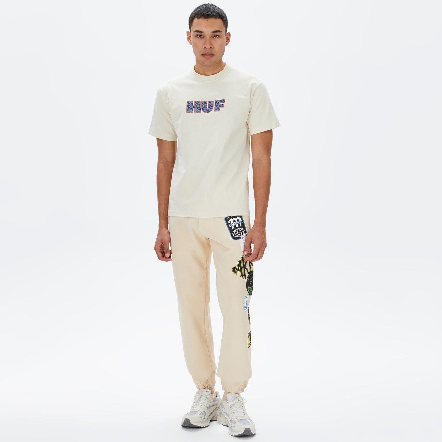 Huf Cheata Erkek Bej T-shirt