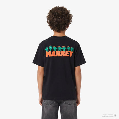 Market Fire Frolic Çocuk Siyah T-shirt