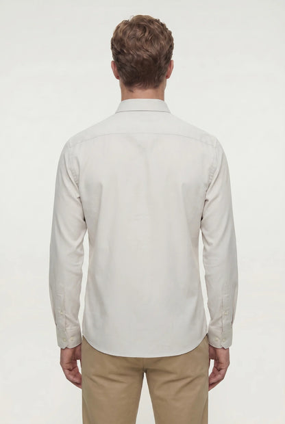 Tween Slim Fit Taş Düz Easy Care Gömlek