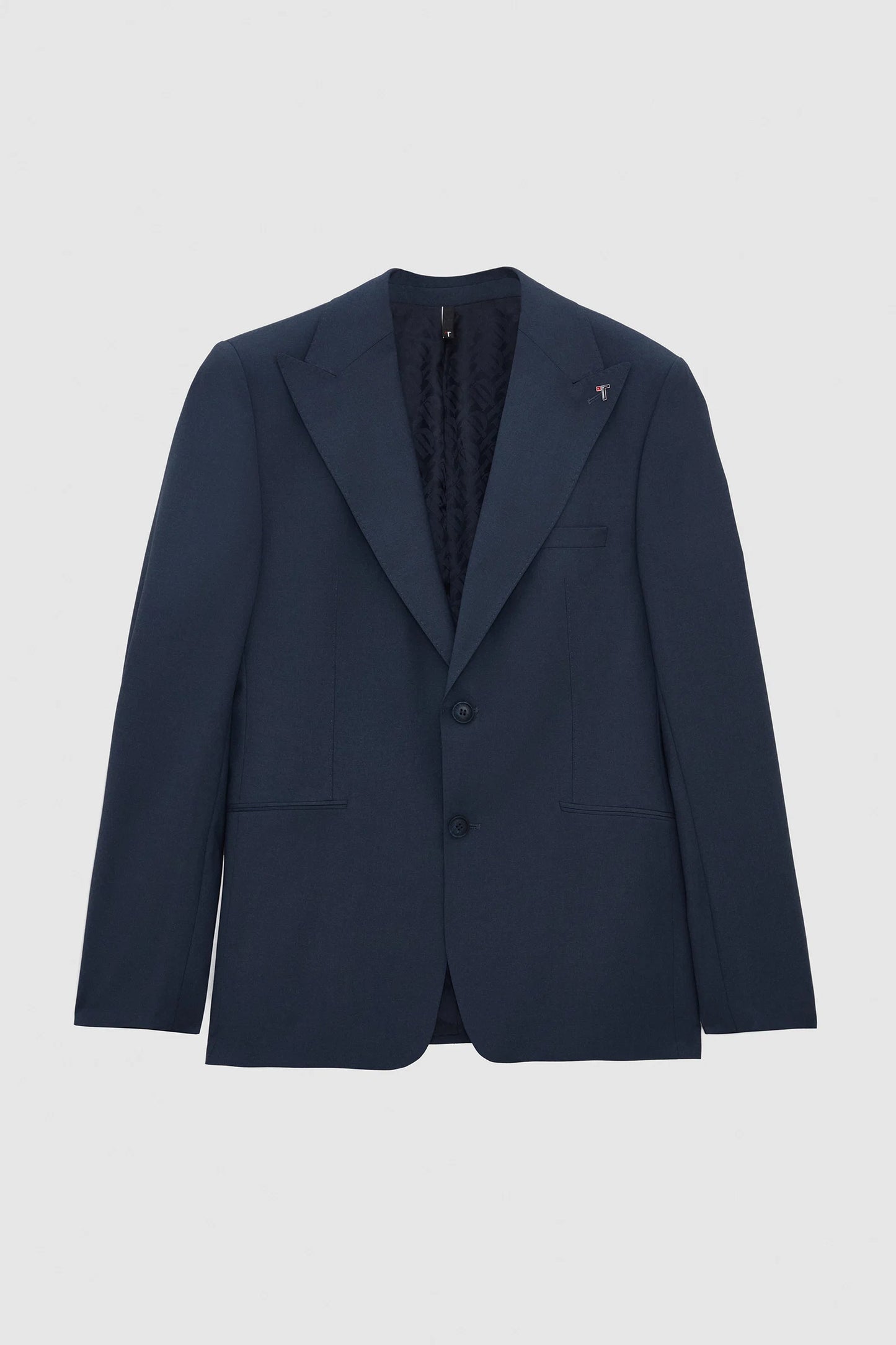 Tween Slim Fit Lacivert Düz Yünlü Takim Elbise