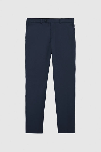 Tween Slim Fit Lacivert Düz Yünlü Takim Elbise