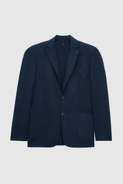Tween Slim Fit Lacivert %100 Keten Kumaş Ceket