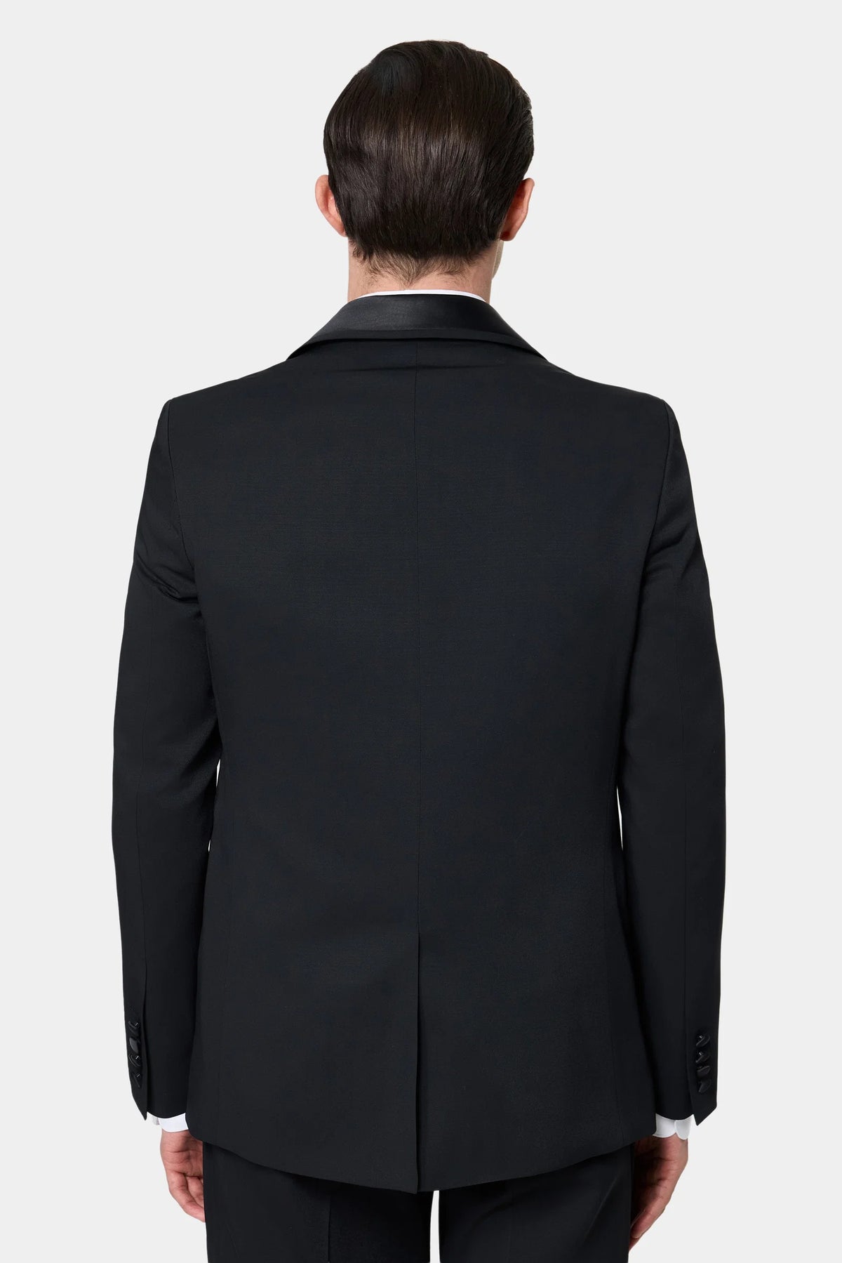 Twn Slim Fit Siyah Düz Smokin Yelekli Takim Elbise