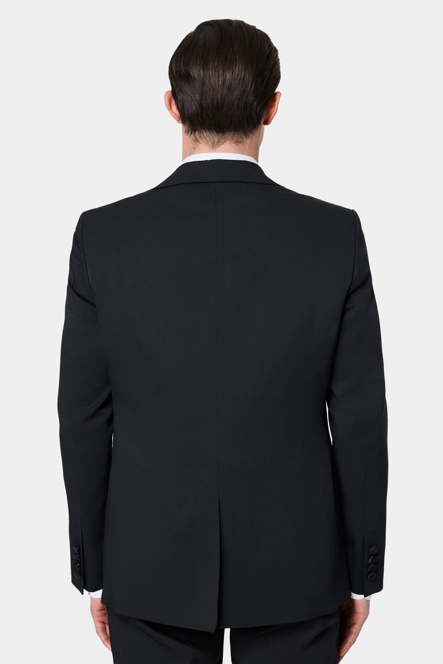 Twn Slim Fit Siyah Düz Smokin Yelekli Takim Elbise