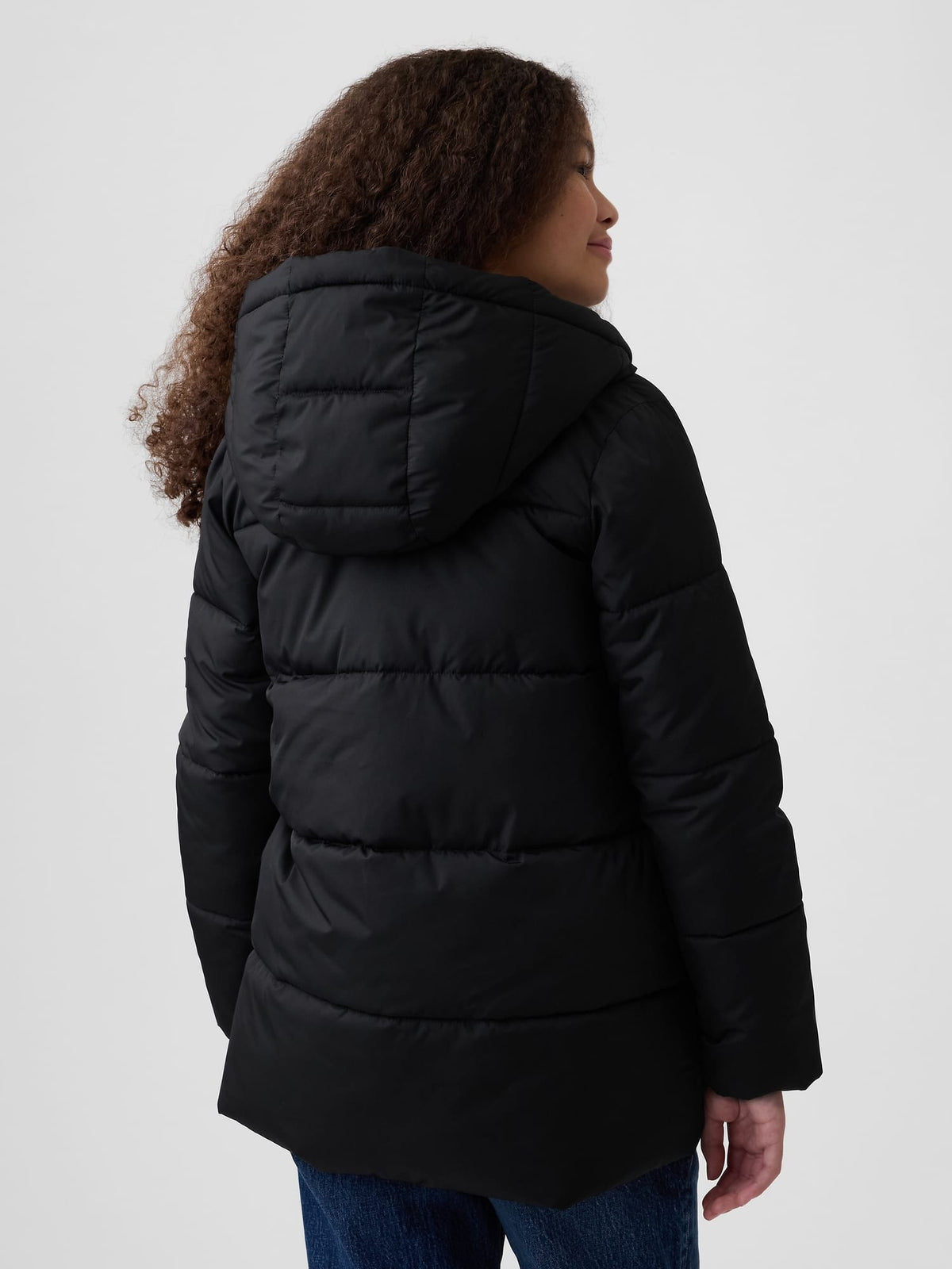 Siyah Şişme Puffer Mont
