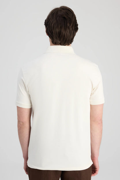 Twn Slim Fit Ekru Pike Dokulu T-shirt
