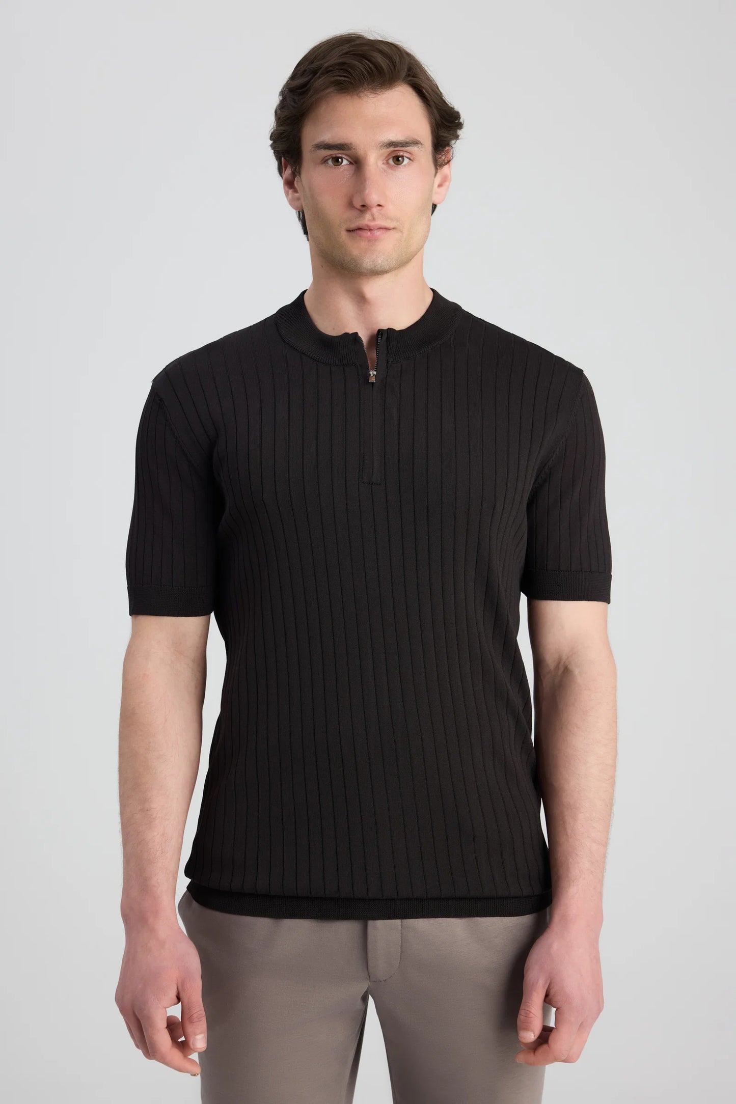 Ds Damat Regular Fit Kahverengi Düz Kazak