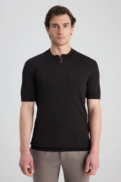 Ds Damat Regular Fit Kahverengi Düz Kazak