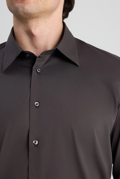 Twn Slim Fit Vizon Düz Travel Gömlek