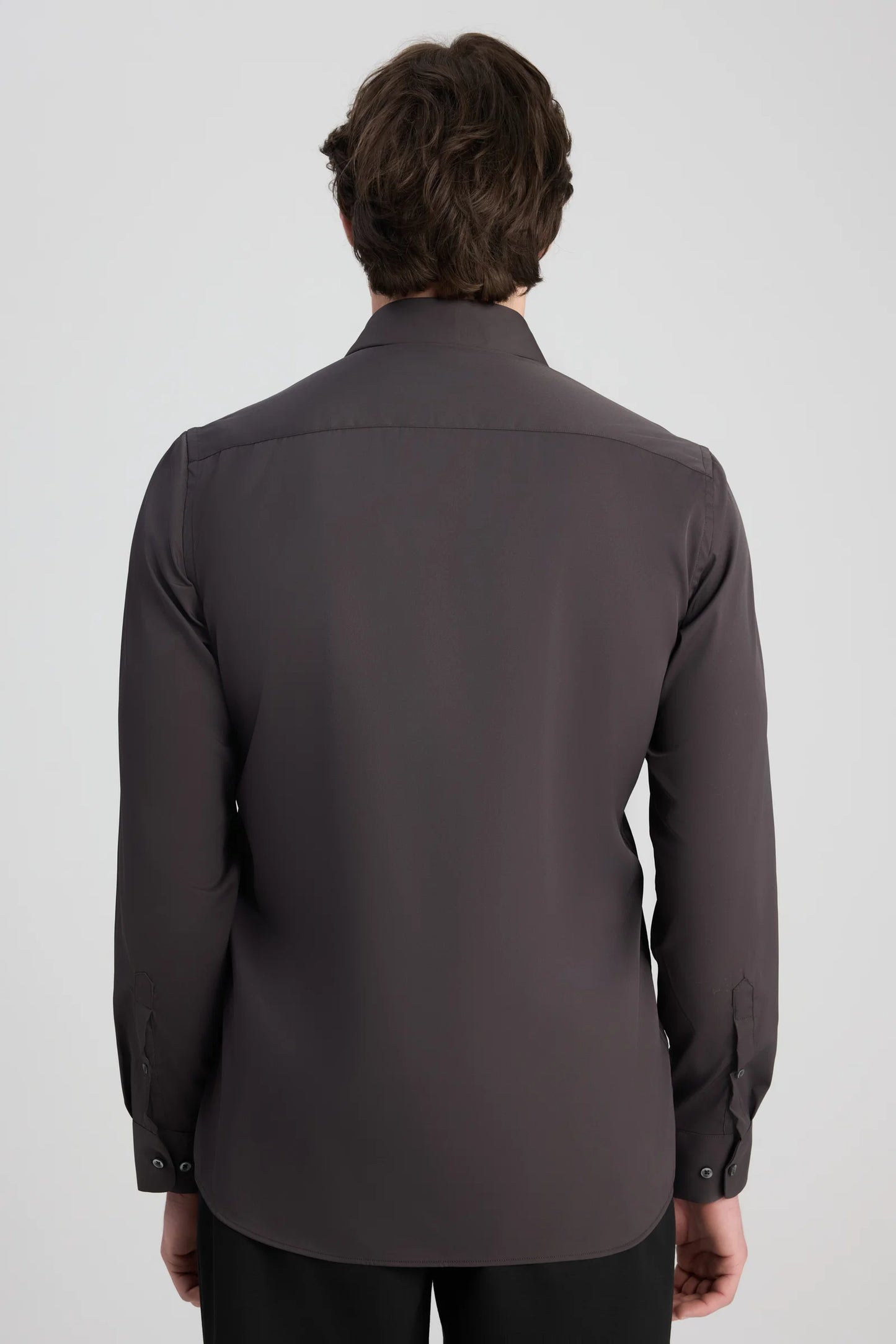 Twn Slim Fit Vizon Düz Travel Gömlek