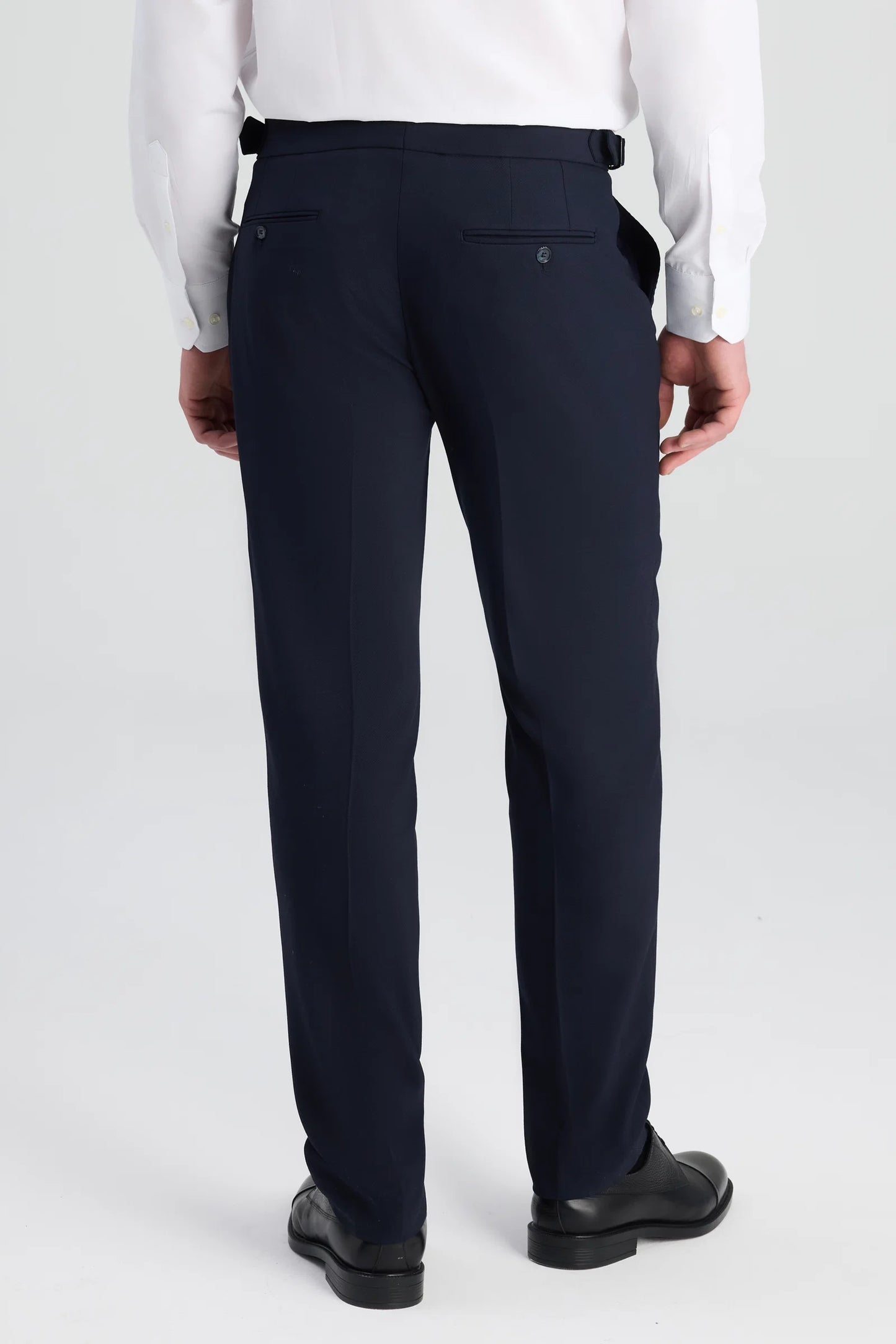 Ds Damat Lacivert Armürlü Kumaş Pantolon