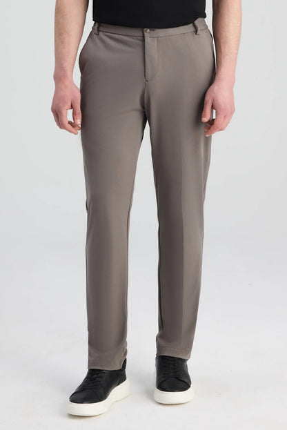 Twn Relaxed Fit (pilesiz) Vizon Düz Jogger Pantolon