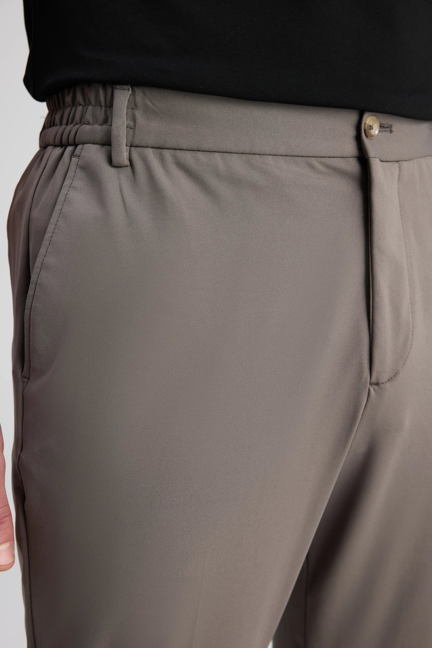 Twn Relaxed Fit (pilesiz) Vizon Düz Jogger Pantolon