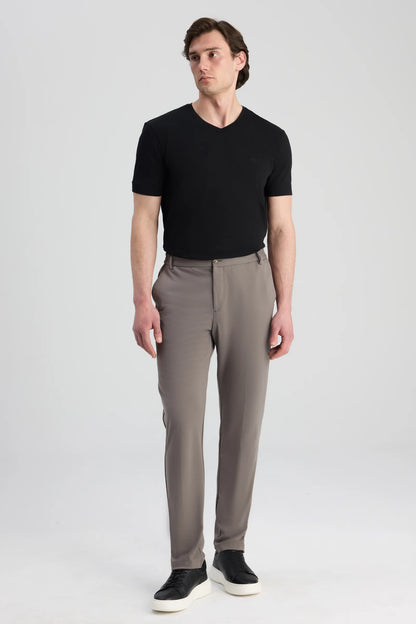 Twn Relaxed Fit (pilesiz) Vizon Düz Jogger Pantolon