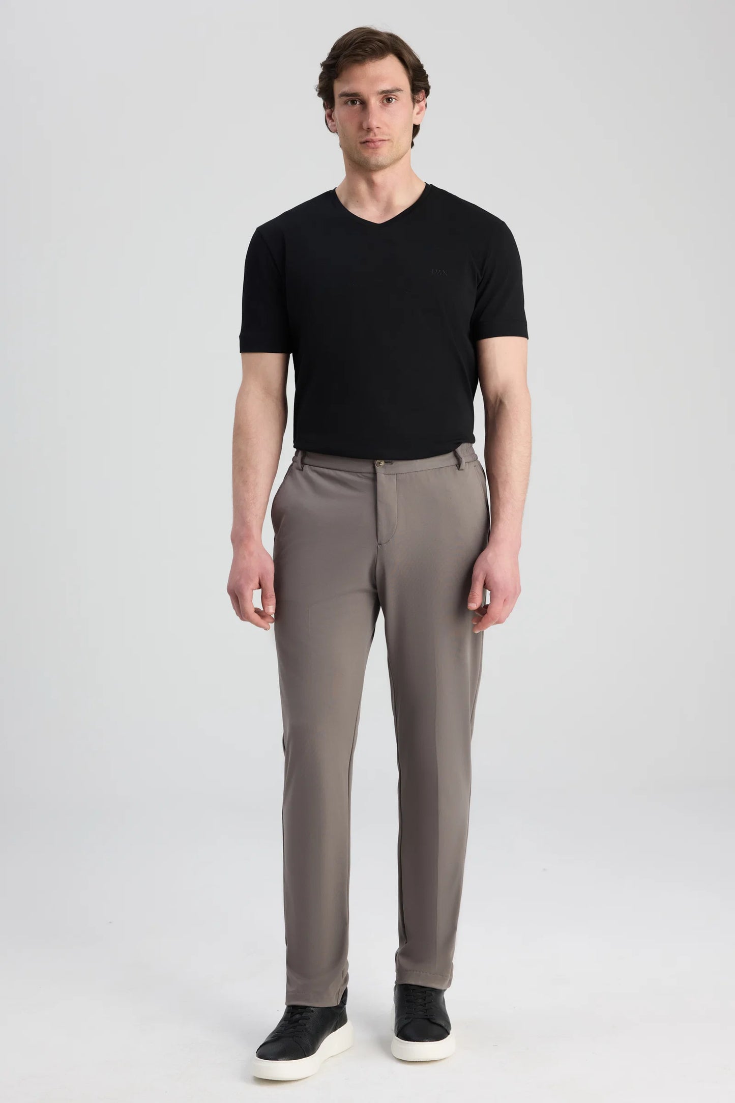 Twn Relaxed Fit (pilesiz) Vizon Düz Jogger Pantolon