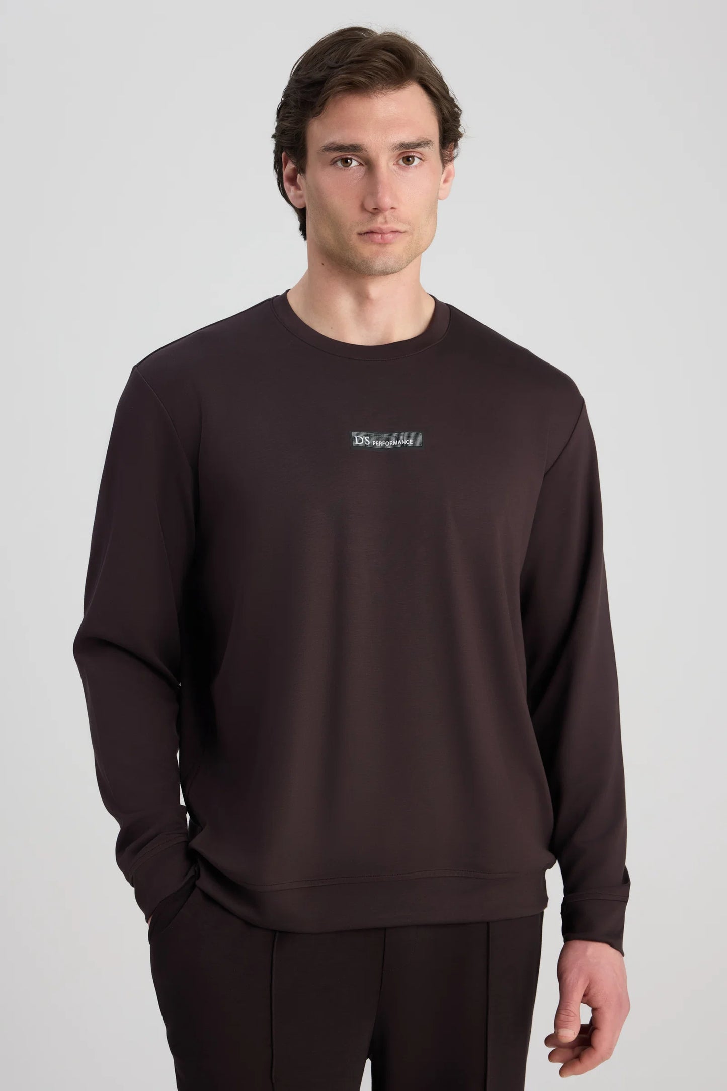 Ds Damat Regular Fit Kahverengi Düz Sweatshirt