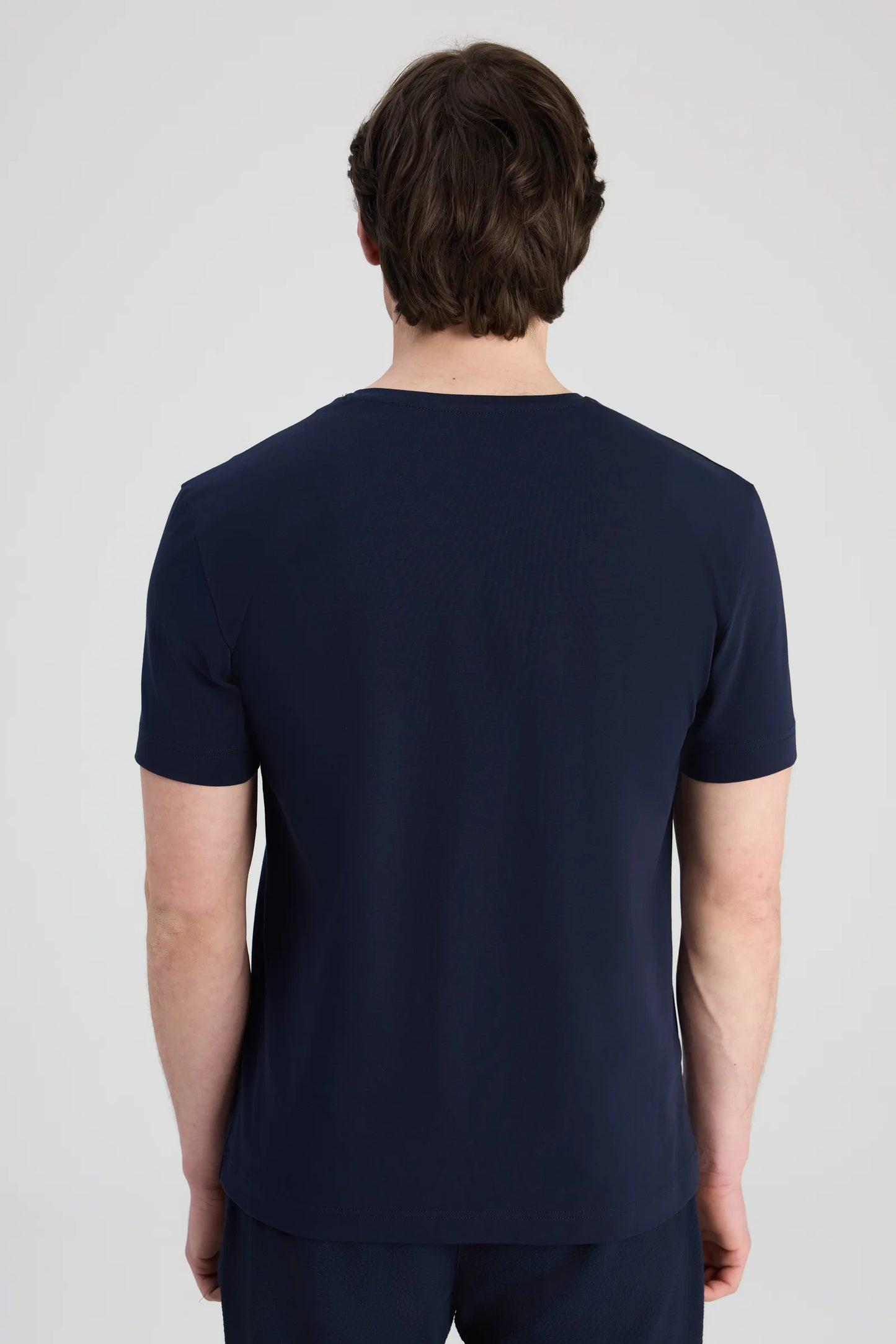 Twn Slim Fit Lacivert Düz T-shirt