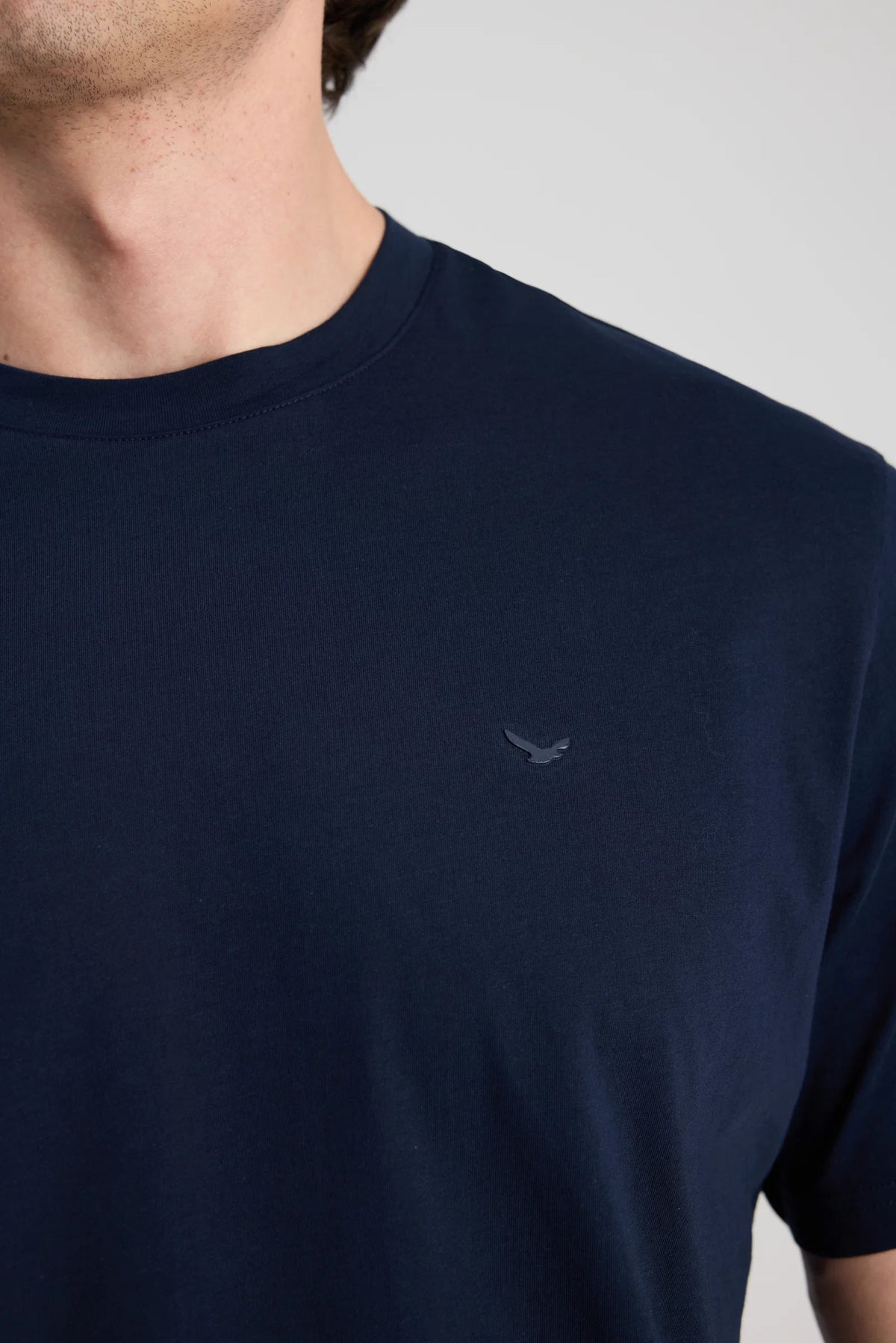 Ds Damat Regular Fit Lacivert Düz T-shirt