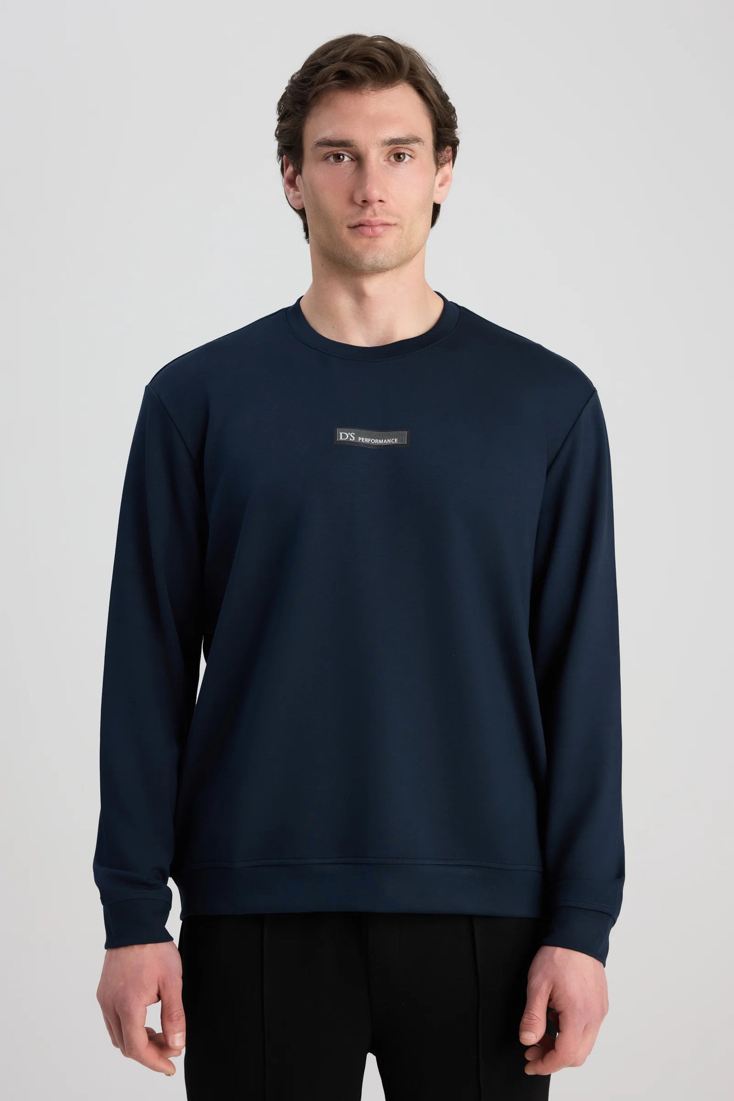 Ds Damat Regular Fit Lacivert Düz Sweatshirt