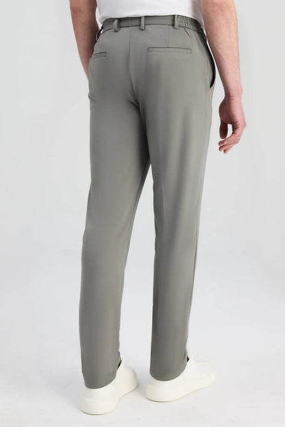 Twn Relaxed Fit (pilesiz) Adaçayı Düz Jogger Pantolon