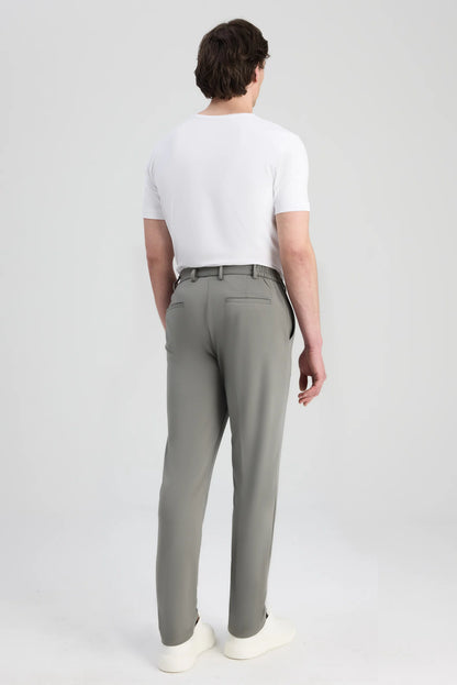 Twn Relaxed Fit (pilesiz) Adaçayı Düz Jogger Pantolon
