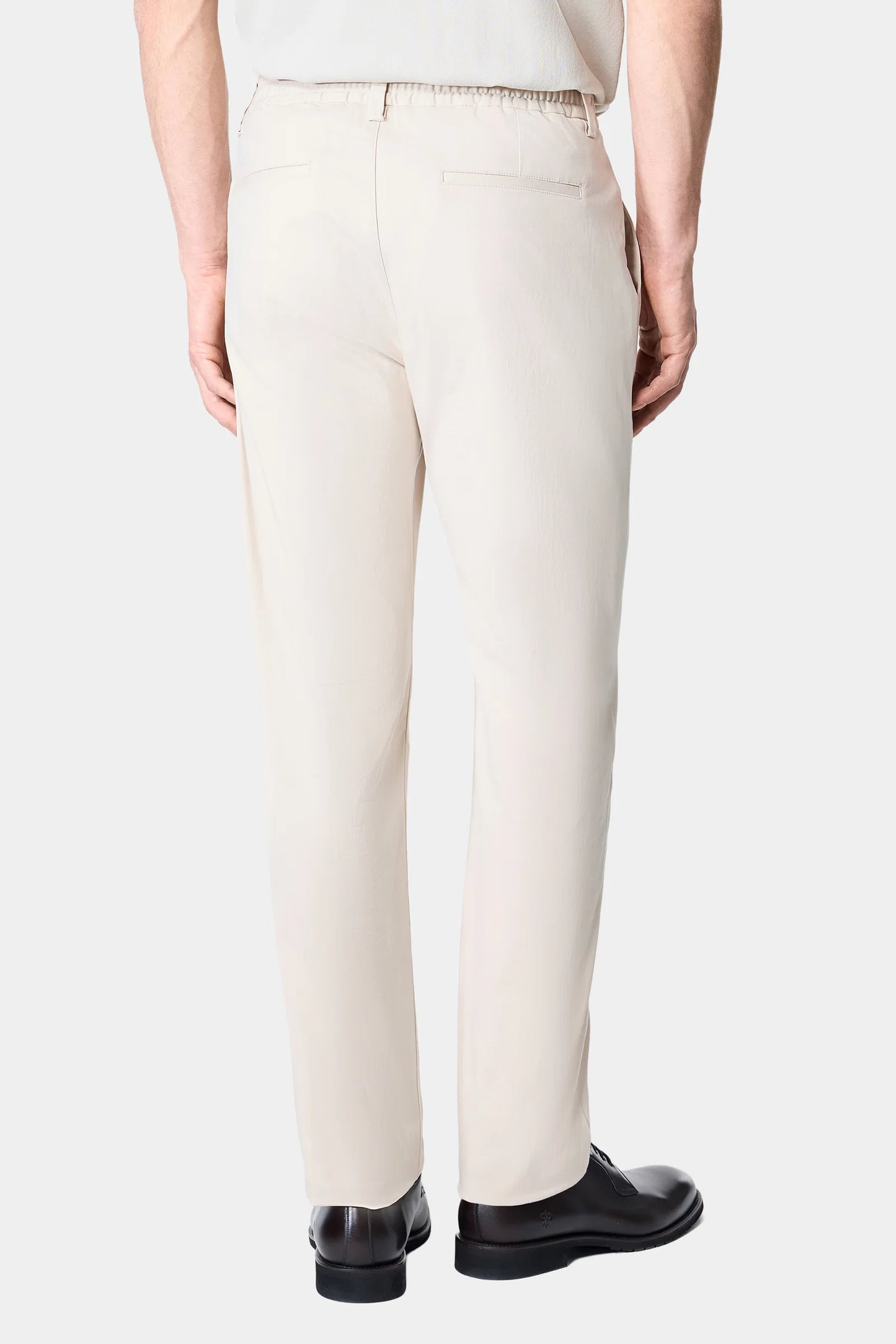 Damat Comfort Fit Bej Düz Kumaş Pantolon