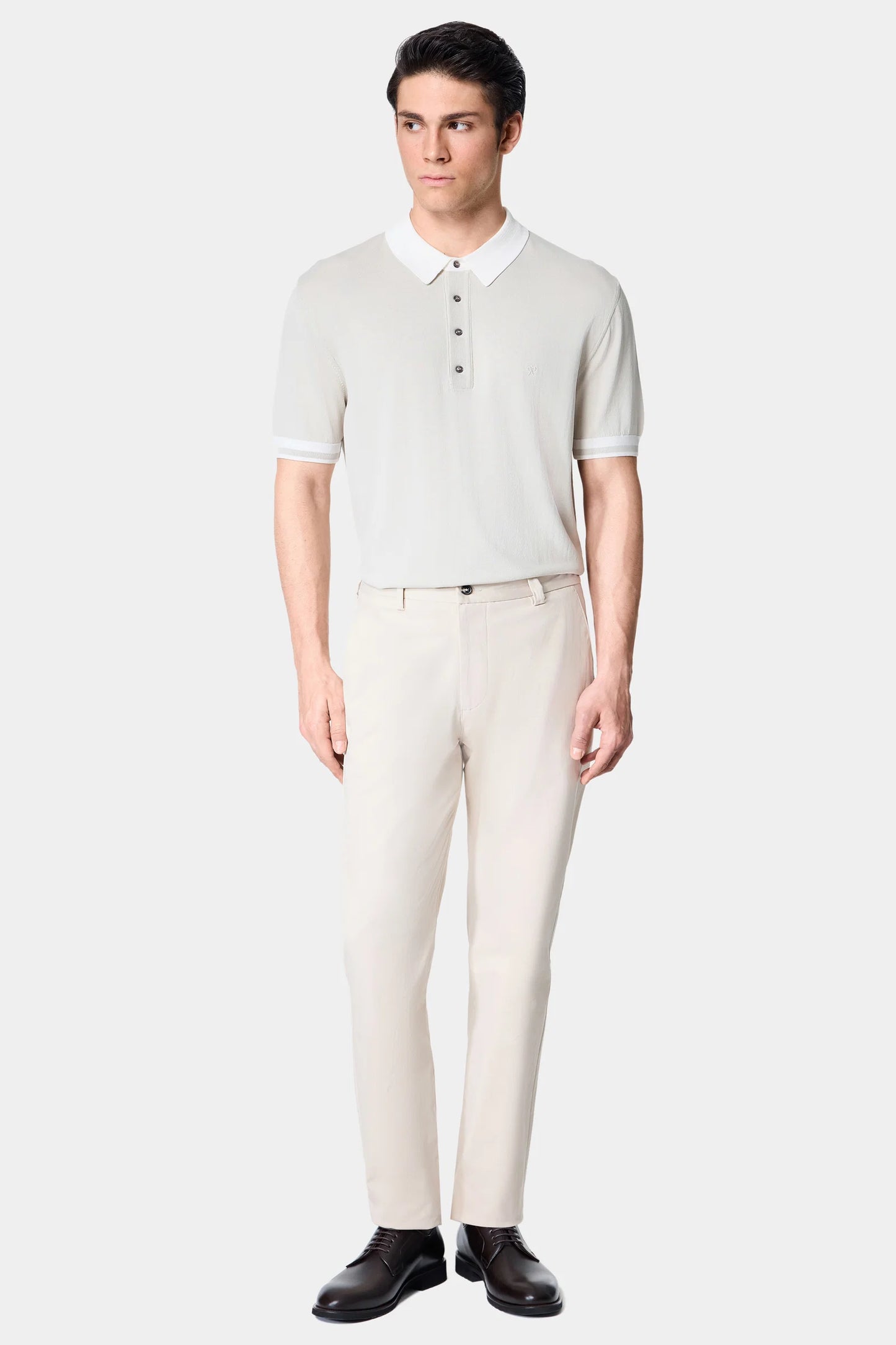 Damat Comfort Fit Bej Düz Kumaş Pantolon