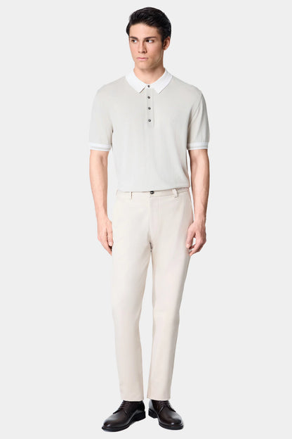 Damat Comfort Fit Bej Düz Kumaş Pantolon