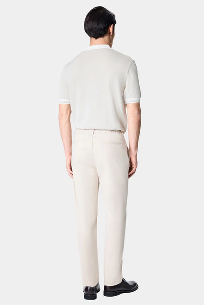 Damat Comfort Fit Bej Düz Kumaş Pantolon