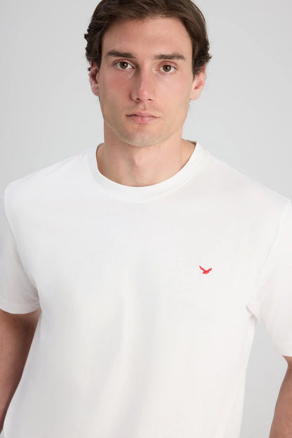 Ds Damat Regular Fit Ekru Düz T-shirt