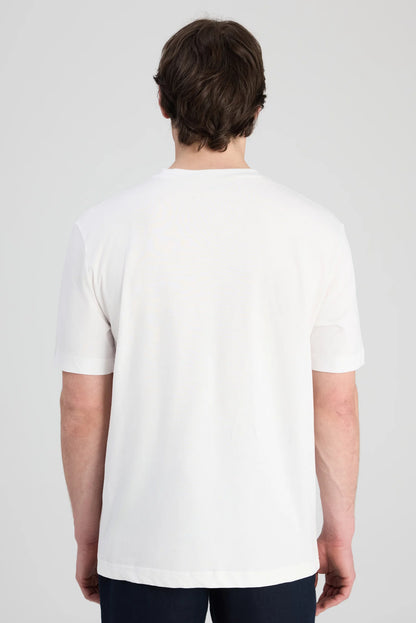 Ds Damat Regular Fit Ekru Düz T-shirt