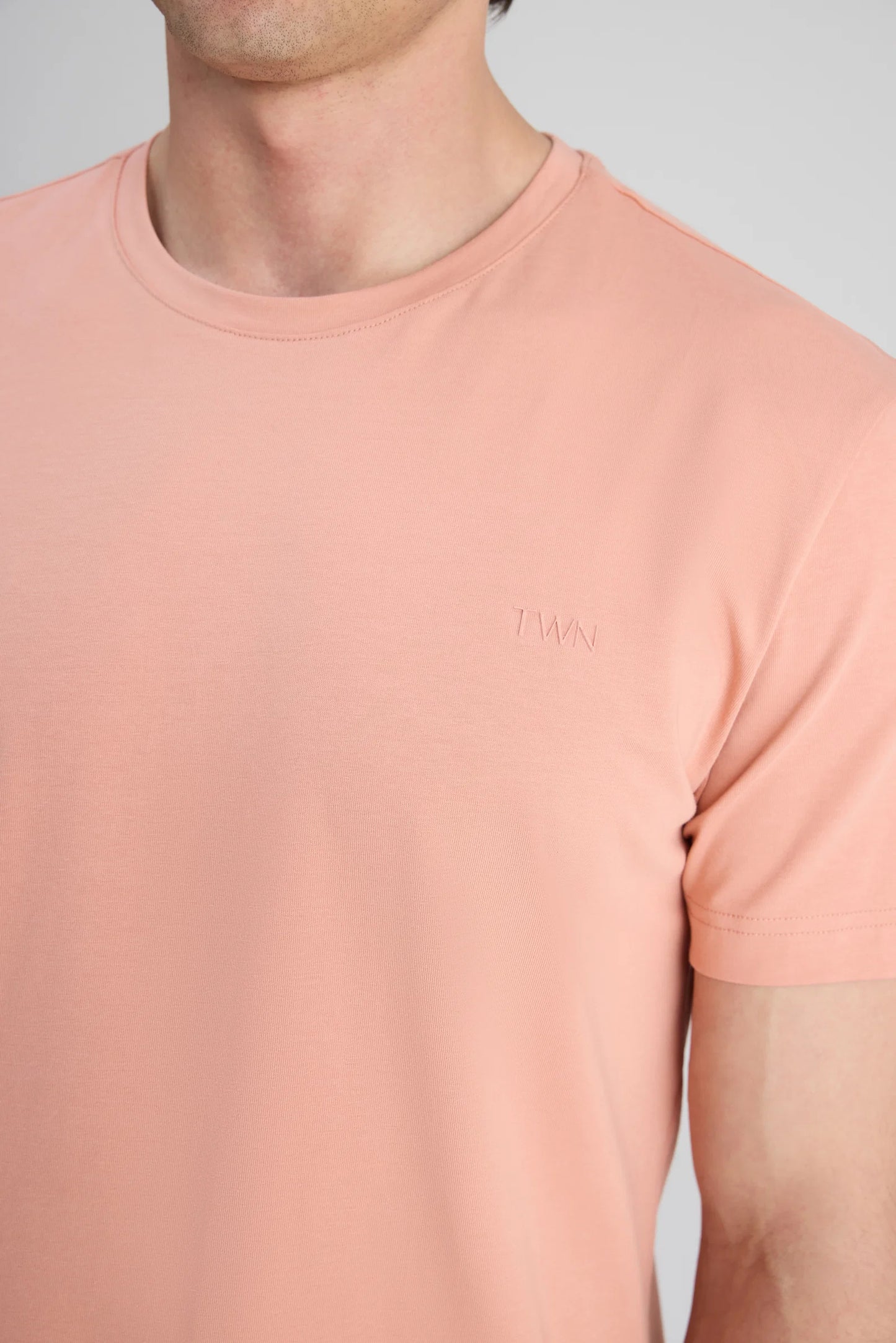 Twn Slim Fit Kil Düz T-shirt